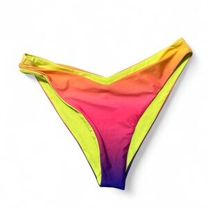 Beach Riot Neon ombré medium NEW bikini bottom